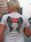 Hustlin USA Girly Angel Wings (Grey)